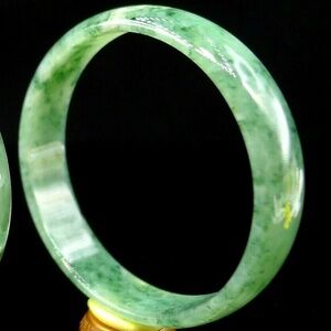 52.4mm Certified 100% Natural Grade A Jadeite Jade Bracelet Bangle